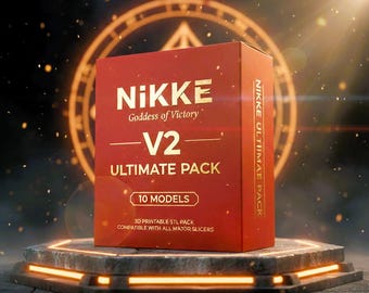 Figuras STL Nikke V2 – 10 modelos de manga imprimibles | Paquete premium 3D | Colección de impresiones de anime - Descarga digital