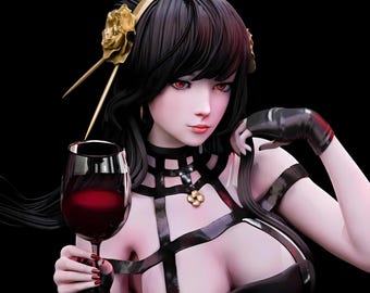 3D STL Figure Yor Forger Spy X Family Anime Print File - Digital Download