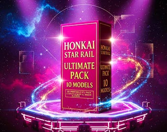 Figuras STL de Honkai Star Rail: 10 modelos de manga imprimibles | Paquete de personajes premium en 3D | Colección de impresiones de anime