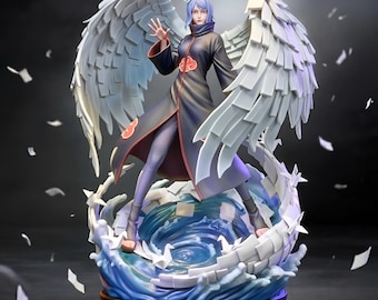 Modelo 3D para impresión de personaje de anime inspirado en Konan, figura de resina, descarga digital.