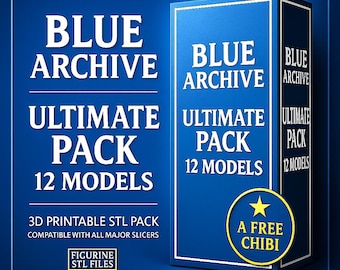 Archivo STL Figuras Azules - Impresión 3D - Descarga digital