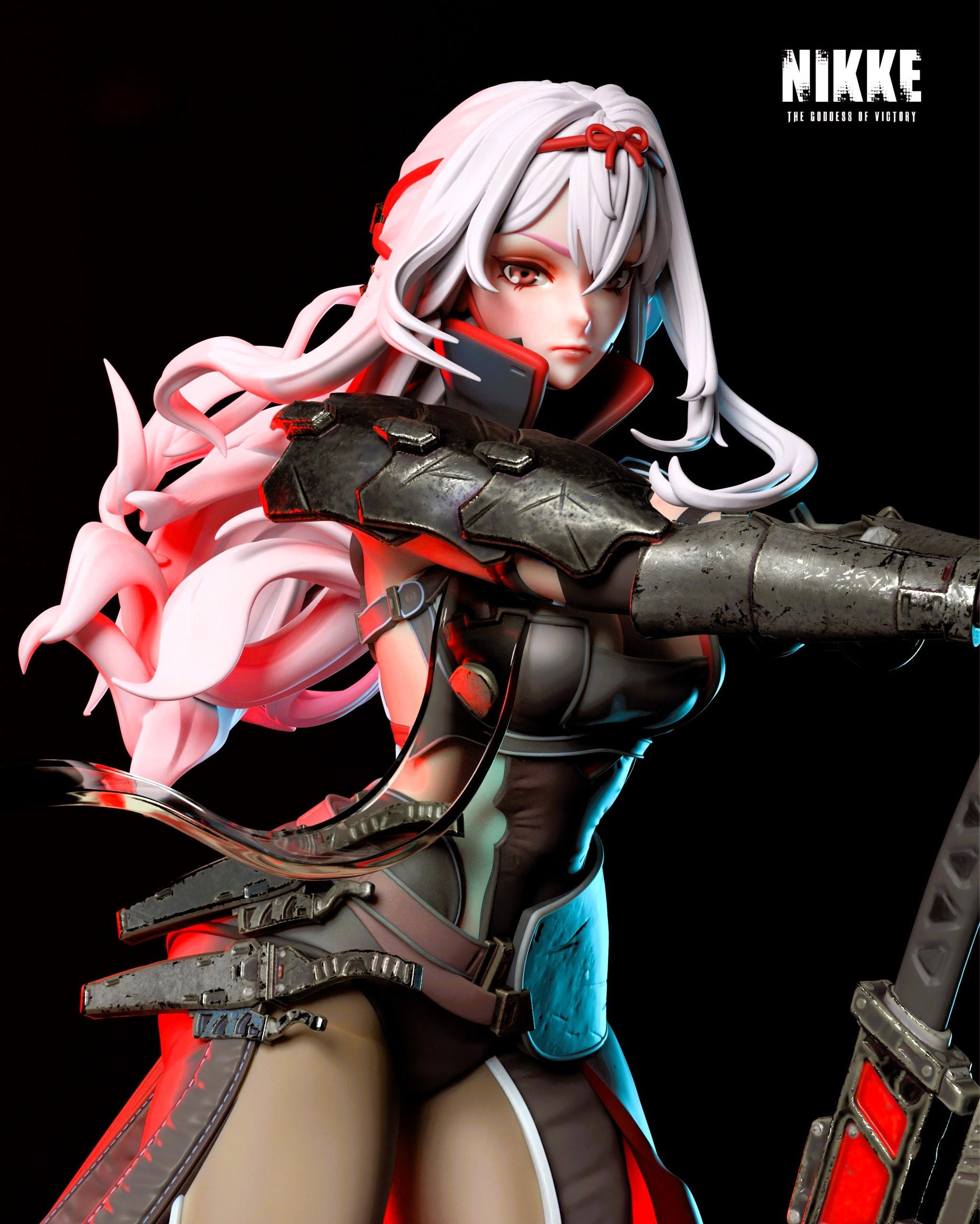 Scarlet Nikke Goddess Of Victory 3D Print STL Figure | Premium Anime Geek File | Otaku Collectible Art