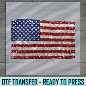 USA Flag DTF Transfer: American Colors, Ready to Press