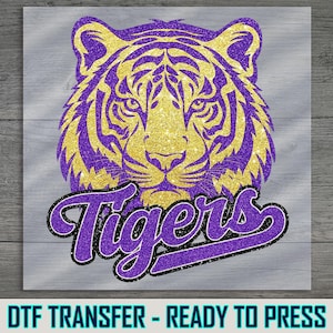Team Tigers DTF Transfer: School Spirit Shirt Decal