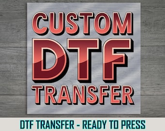 Transferencia DTF personalizada: diseño listo para planchar.