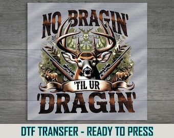 Deer Hunting DTF Transfer: Outdoors Iron-On Design