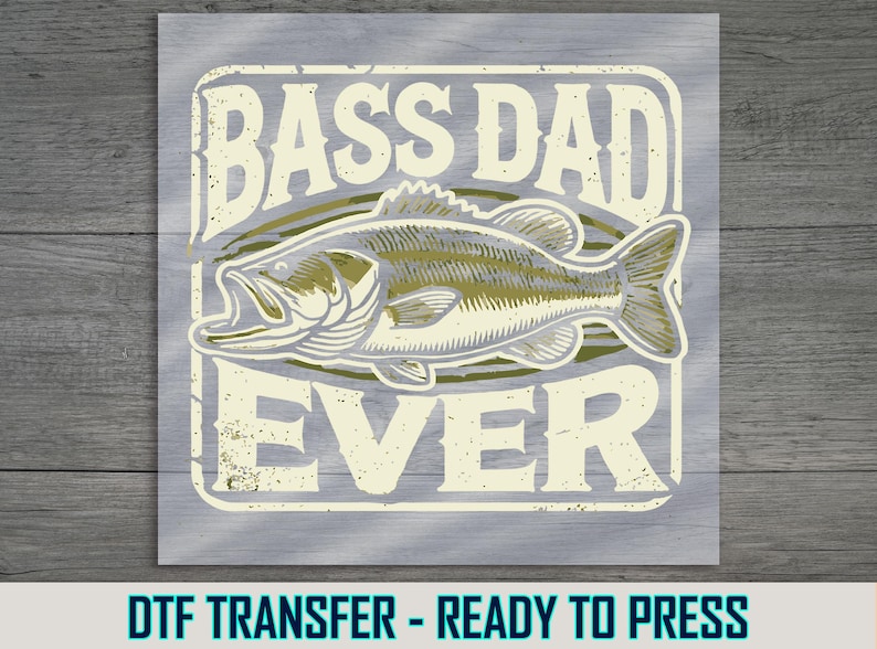 a sticker that says bass dad ever