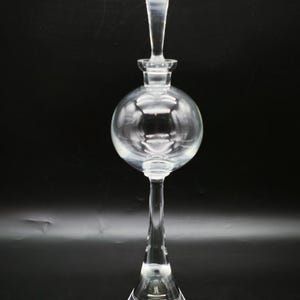Vintage Bohemia Crystal Decanter, Retro Sphere Liquor Bottle, Tall  Modern Bohemia Glass Barware, &quot;Genie Bottle&quot; Decanter