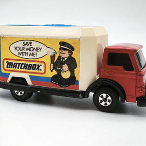 Vintage Matchbox Security Truck, Super Kings K-19 Ford D Series Truck, Vintage Money Box, A Toy Vehicle Super Truck