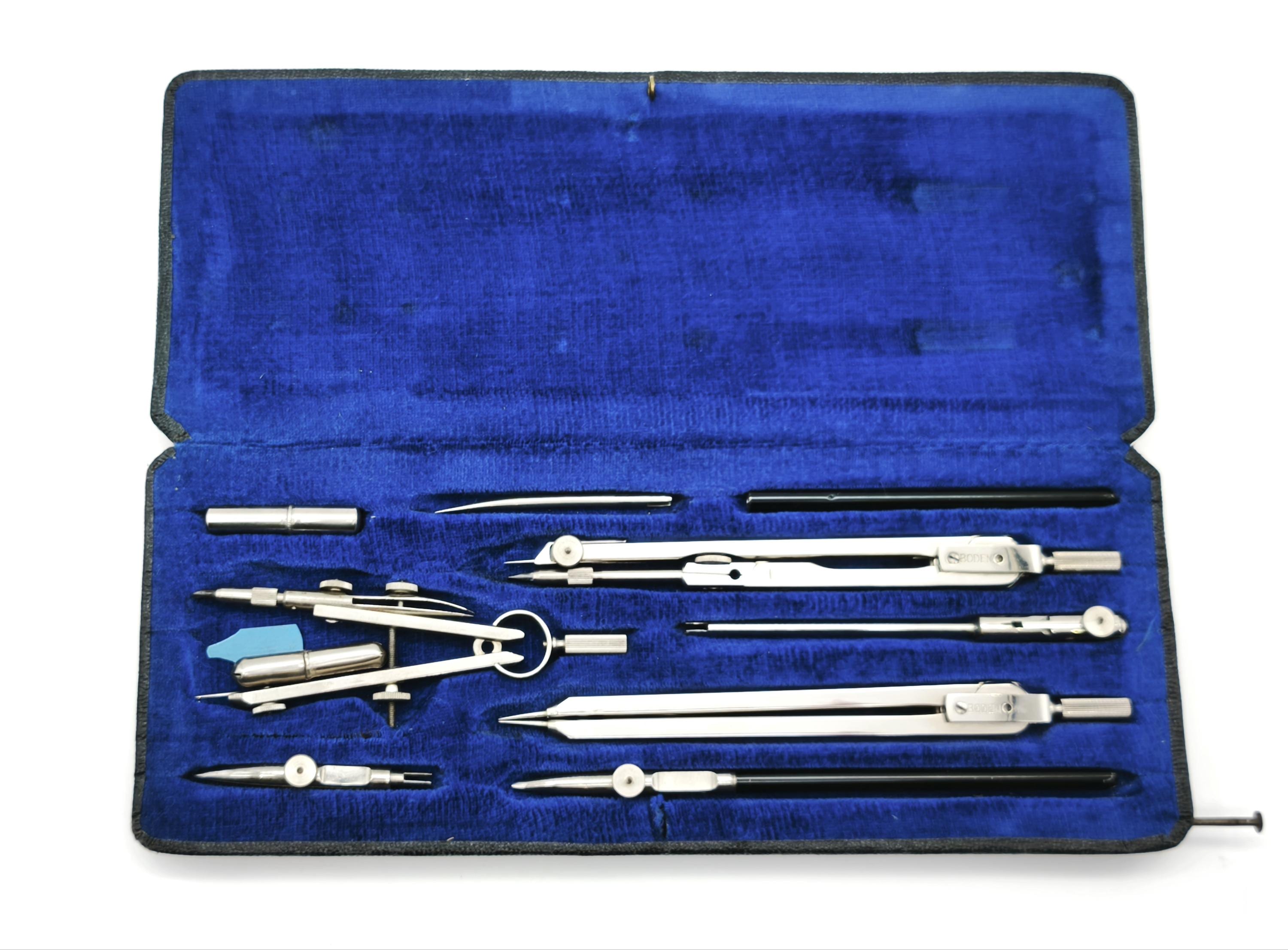 Vintage Boden U8 Technical Drawing Instruments, Mechanical Drafting Set, Architectural, Engineering Drafting Tools, Compass Set, Drawing Kit
