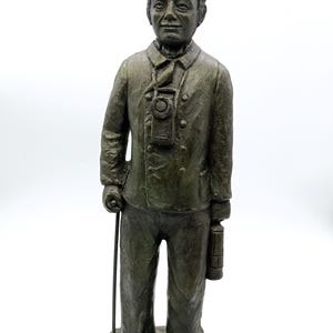 Vintage Mat Wanders Miner Statuette, Collectable Coal Miner Figurine By Perkeo, Workers Statue from Cast, Decorative  Tall Mens Sculpture