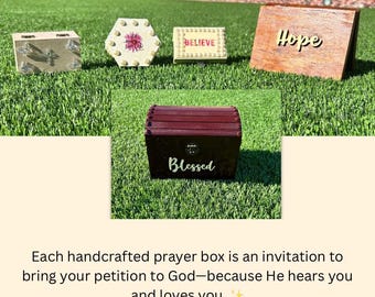 Cajas de oración hechas a mano