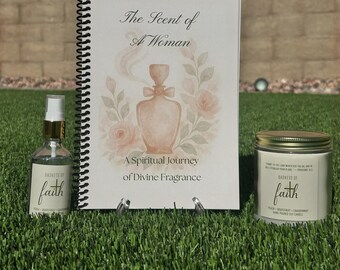 Set de regalo de San Valentín para ella / Amado y cubierto / Diario + Vela + Spray + Aceite de unción /