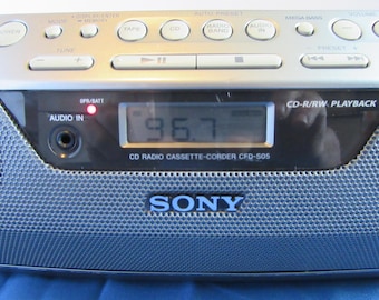 Sony ESP Sports CFD-980 Radio CD / Cassette Boombox - Etsy