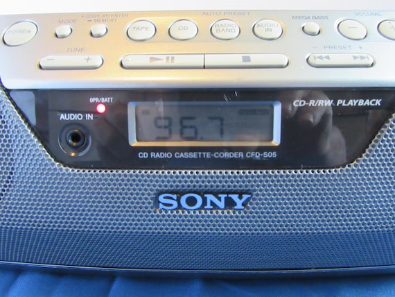 Vintage Sony Radio CFD-S05 Cassette, Cd Player - Etsy