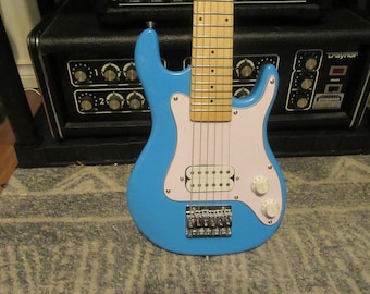 Blue Kids Beginner Electric Guitar - 30 Inch, Maple Neck