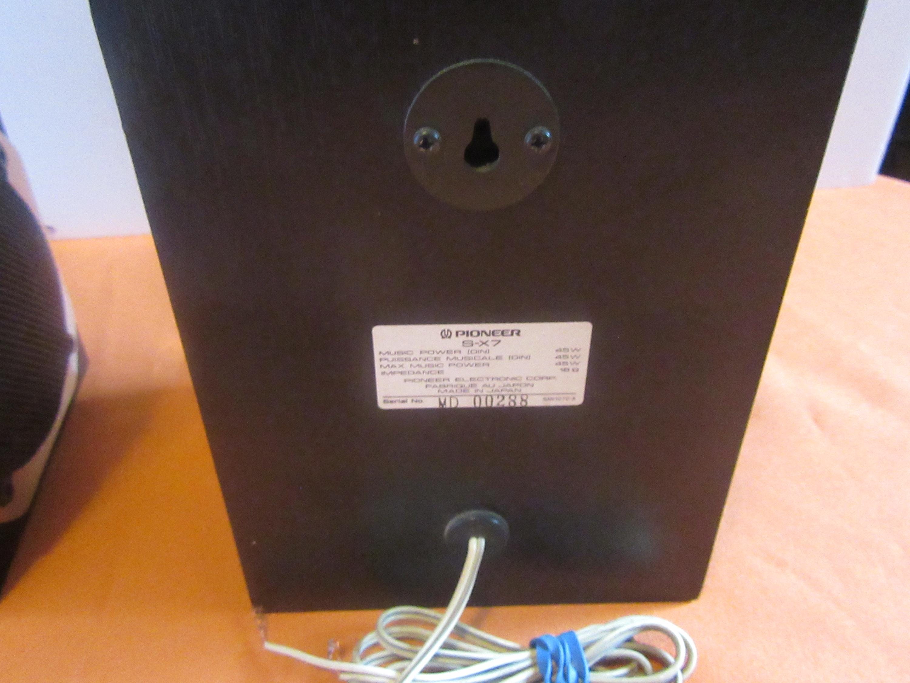 Vintage Mint MINI Pioneer S-X7 Speaker Pair . - Etsy