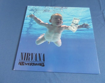 Vintage Nirvana Never Mind   1991 recorded  vinyl mint condition release 2003