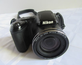 Nikon CoolPix L330 Black Digital Camera Very Good Condition
