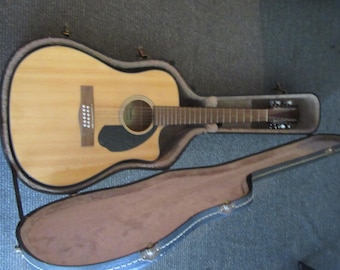 Fender Acoustic Electric 12 string guitar (Mint) included hard case new set strings