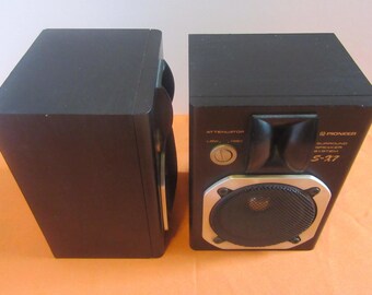 Vintage Mint MINI Pioneer S-X7 Speaker Pair . - Etsy