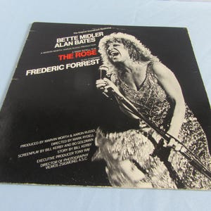 Vintage Bette Midler - The Rose (Vinyl Record LP) 1979