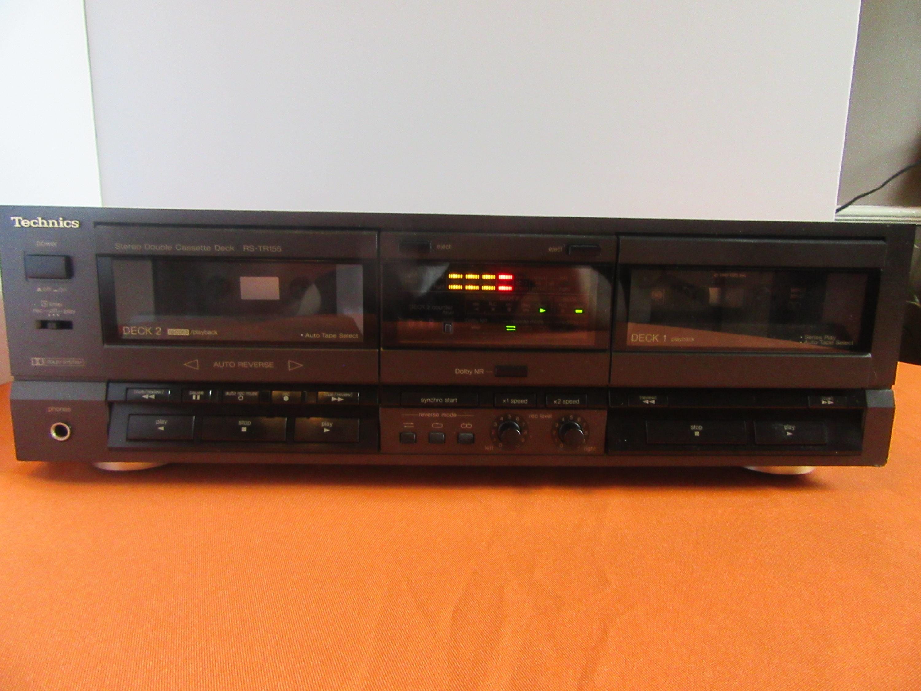 Vintage Technics RS-TR155 Double Cassette Deck.. (near Mint