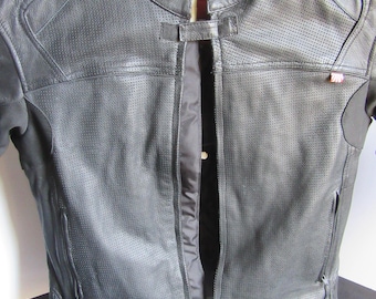 Vintage Quality Noru Men's Maruchi Armored Leather Motorcycle Riding Bomber Style Jacket