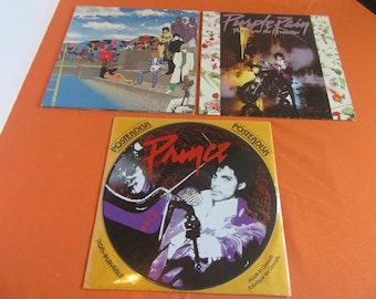 Vintage Rare bundle of 2 x Prince Albums plus a sealed poster disk