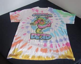 Vintage unisex Liquid Blue Grateful Dead tie-dye t-shirt in size (Large)