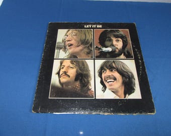 Rare Original 1970 the Beatles Let It Be Apple Records Vintage