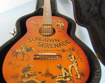 Gretsch 2000s Americana Series G4500 Sundown Serenade 3/4 size acoustic guitar with hard case
