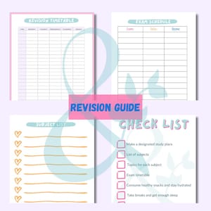 Teen Exam Prep Printables: Anleitung zur Prüfung, Lernplaner (PDF Download)