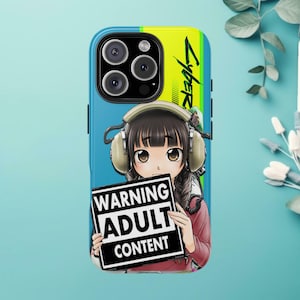 Cyberpunk Tough Phone Case: Anime Geek Gamer Style
