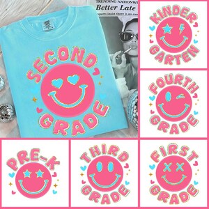 Back to School Bundle, Kindergarten Dude, Pre K PNG, First Day Of School, School Png, Retro PNG, First/ Second/ Third Grade Design