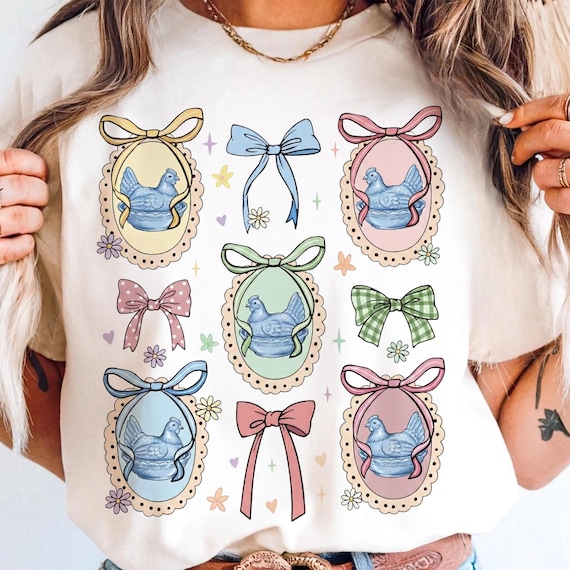 Vintage Hen Thrifted Png, Hen In Nest Png, Retro Animal Cottagecore Png, 90s Grandma Core Inspired, Granny Sweater Style, Trendy Design