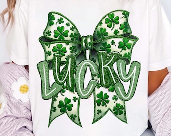 Retro Coquette St Patrick's Day PNG, Coquette St Patty's Day png, Lucky Shamrock PNG, St Patricks Coquette Png, Lucky Charm Png, Irish Png