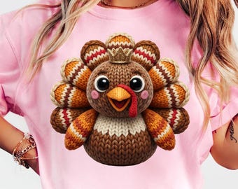 Crochet Thankful Turkey Png, Preppy Thanksgiving Gobble PNG, Pink Pumpkin Coquette Bow Png, Floral Fall Coquette Png, Retro Checkered Png