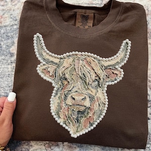 Patchwork Camo Highland Cow Png, Easter Highland Cow Png, Camo Png, Pearl Cow Png, Gingham Easter Png Sublimazione, Download Digitale