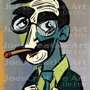 Imagine if one of the greatest artists painted one of the best comedians, It would be called Groucho Picasso.