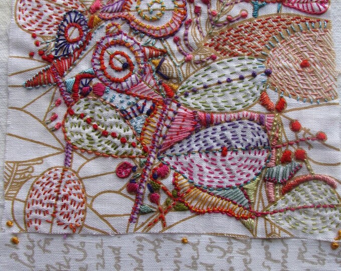 Blank Greeting Card With Image of Hand Embroidery Etsy