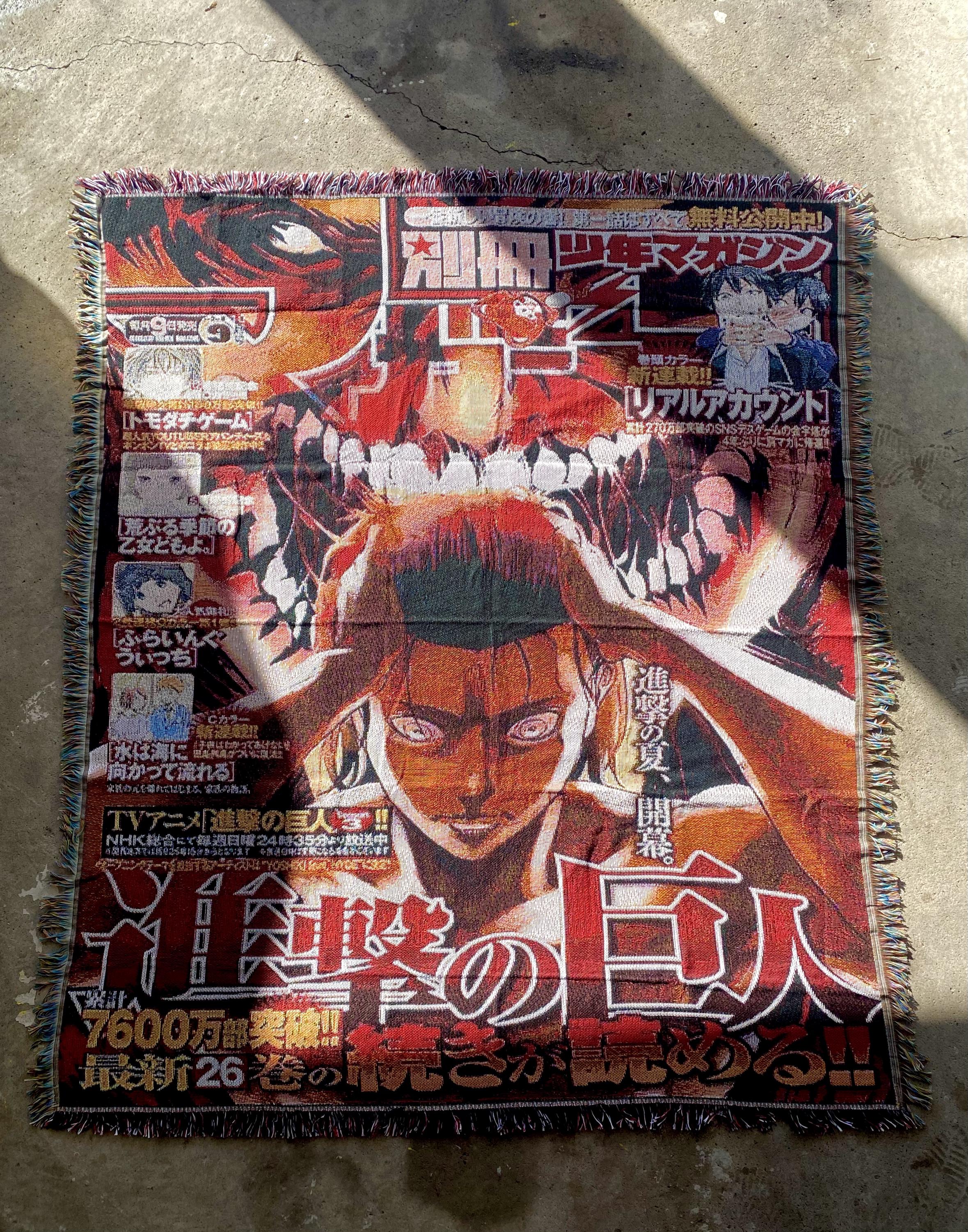 進撃の巨人 エレン ブランケット 非売品 attack on titan SR エレン