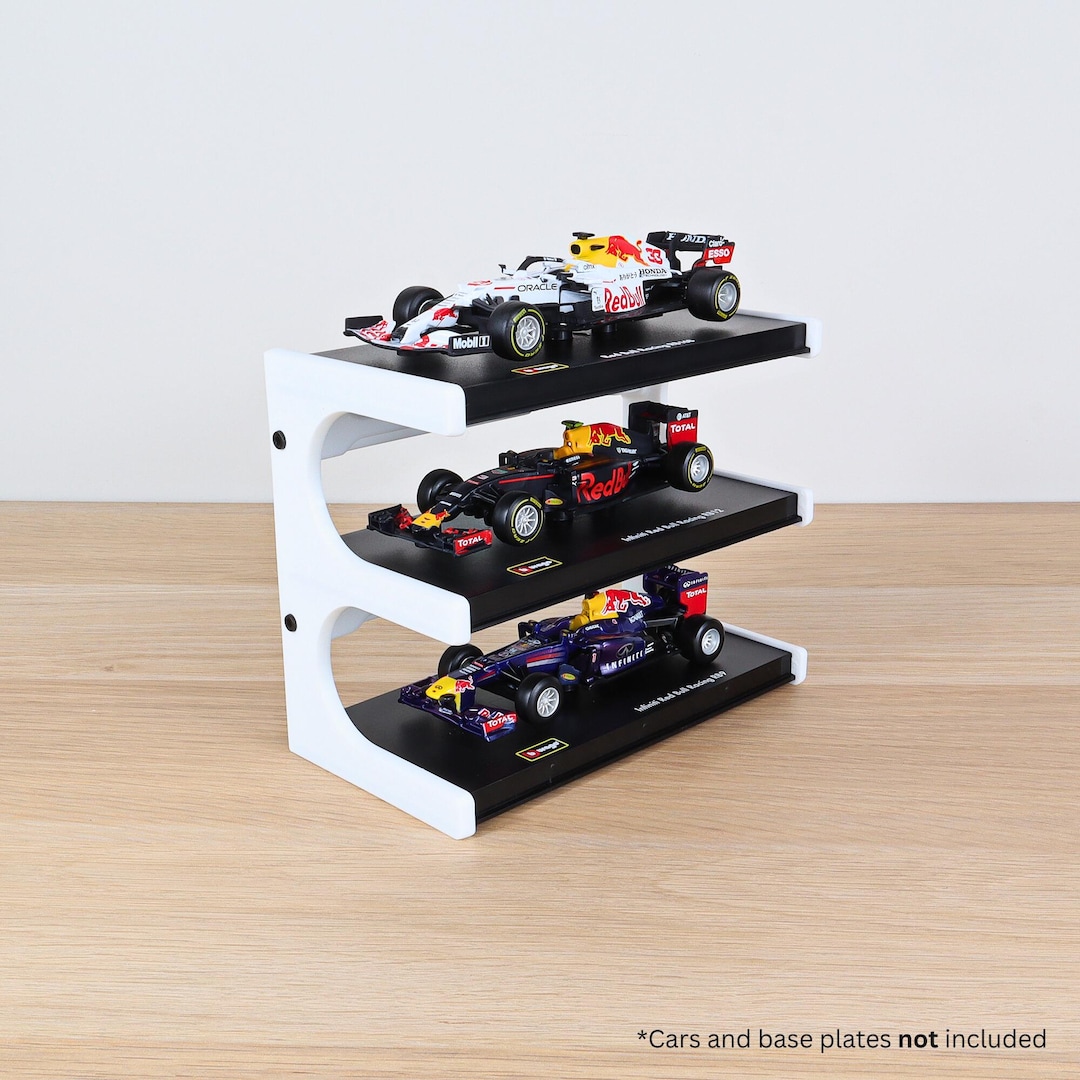 F1 Diecast Car Display Stand: 1/43 Scale, Wall Mountable - Etsy