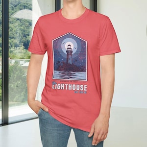 Lighthouse Shirt Beacons of the Coast, Nautical Top Tee, Coastal Beacon Tshirt, Ocean Lover Gift, Seaside Graphic Tee