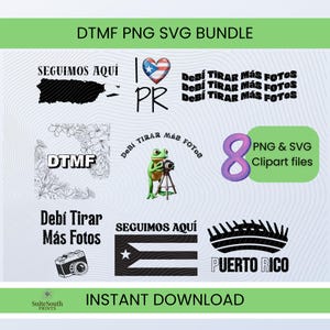Bad Bunny SVG PNG Bundle: DTMF Clipart, Sublimation Files (Digital Download)