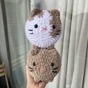 Peluche personnalisée chat, doudou chaton fait main, peluche, cadeau personnalisé pour animal de compagnie