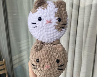 Benutzerdefinierte gefüllte Katze, handgemachtes Kätzchen Plüschtier, gefülltes Tier, personalisiertes Haustier Geschenk