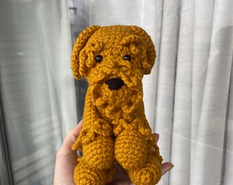 Benutzerdefinierte handgemachte häkeln Hund, Haustier Gedenkgeschenk, Welpe Plushie, handgemachte pelzige Freund Art