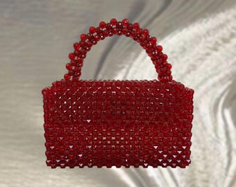 Heart Shaped Beaded Bags - Etsy