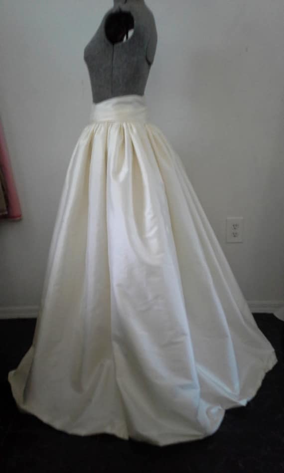 white ball gown skirt